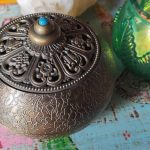 Incense resin gum burner brass