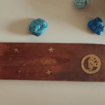 Wooden incense holder ♥ pentagram ♥