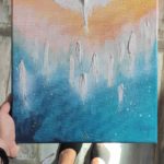 Prechod duší na druhú stranu pod ochranou Archanjela Michaela ♥ 30x40cm