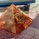 Karneolová pyramídka ♥  (2. čakra) - orgonit