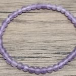 AMETYST náramok 19ka ♥ 4 mm /matný