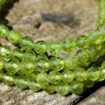 náramok Olivín 19 cm ♥ 5 mm kamienky /vybrúsený/