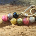 Melon turmalin earings ♥ 30 mm