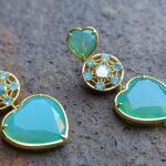 Andara ♥  Andaré  * Earrings 4,5cm GREEN