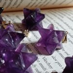 Merkaba ametyst tmavý prívesok 2x2 cm