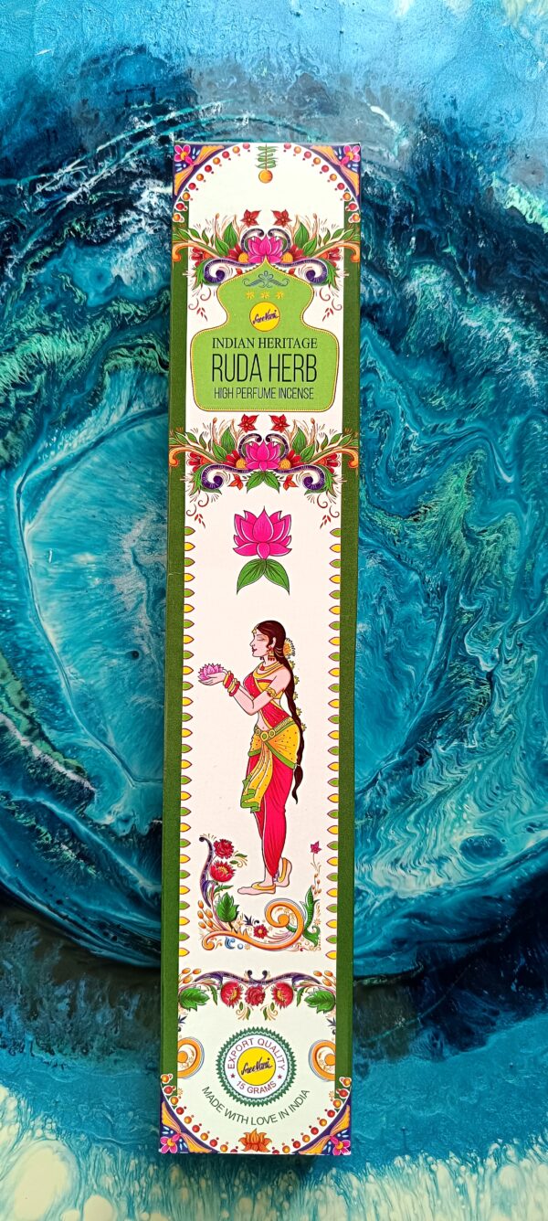 Vonné tyčinky SREE VANI INDIAN HERITAGE RUDA 15g - Ruta - Image 1