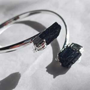 Bracelet turmaline silver plated