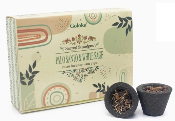 SAMBRANI CUPS GOLOKA PALO SANTO WHITE SAGE * 6 cups - Image 1