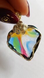 Amulet Andara - srdiečko (TS7) 🧡 ... 30x25 mm