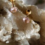 Andara ♥  Andaré  * náušničky bodky * 4x12 mm ružové
