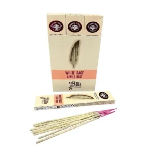 Vonné tyčinky HARI DARSHAN MASALA Native Soul White sage & Wild rose/ Šaliva + divoká ruža 15 g SPECIAL EDITION