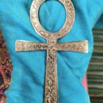 Mosadzný Anch (ANKH) 15x9 cm