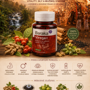 BARAKA VIREGA+ Ajurvédska podpora vitality, sily a mužskej energie ✊🏼 60 kapsúl