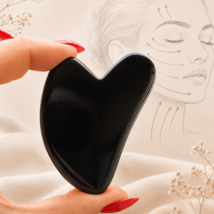GUA SHA (guaša) masážna pomôcka - obsidián