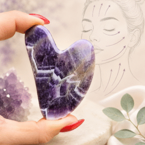 GUA SHA (guaša) masážna pomôcka - ametyst
