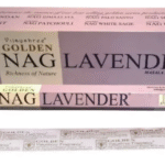 Vonné tyčinky Vijayshree Golden Nag Lavender - Levanduľa dlhé 41 cm 44g