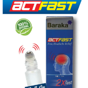 BARAKA ACT FAST roll-on Ajurvédska zmes esenciálnych olejov na migrénu a bolesť hlavy - 10 ml
