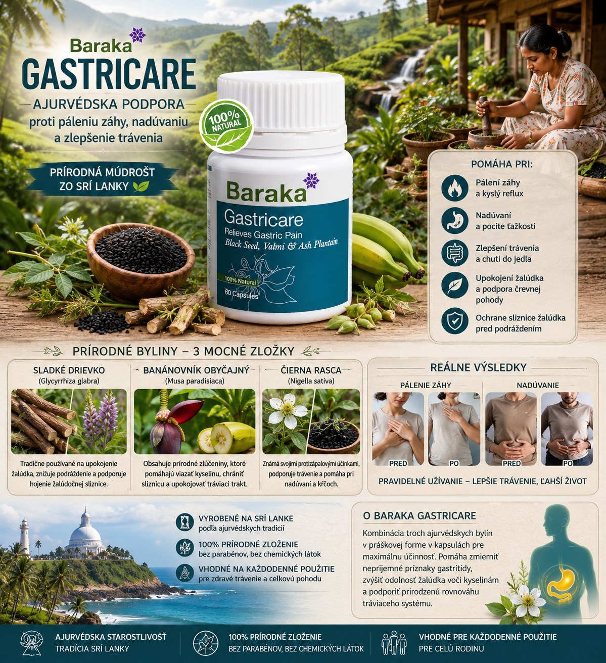gastricare_ BARAKA GASTRICARE 60 capsules - Image 1