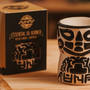 keramická aromalampa MUNAY Ayahuasca Peru biela