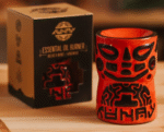 keramická aromalampa MUNAY Ayahuasca Peru červená